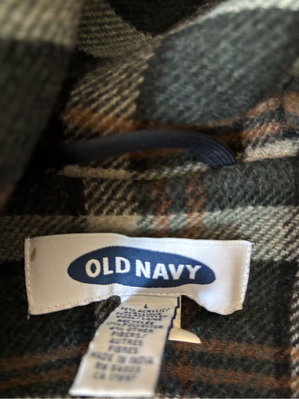 Old Navy VINTAGE Hooded Wool-Blend Coat with Patch Pockets - Picture 2 of 4